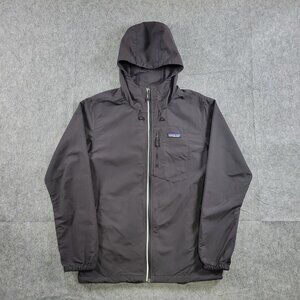 Patagonia Tezzeron Black Water Repellent Hooded Jacket Mens Size Small
